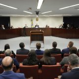 L'ancien président brésilien Jair Bolsonaro était absent de son procès pour des raisons de santé. KEYSTONE/AP/Eraldo Peres